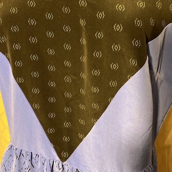 Blue and black Attention size 10 dress with zipper back - Picture 2 of 10